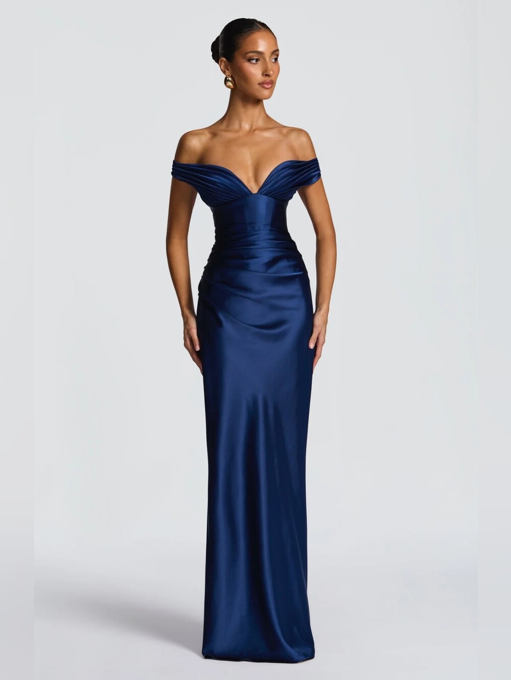 babyboo Long Dress Aurelia - Navy Blue NWT $195 XXL